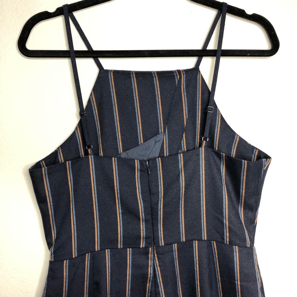 Cartonnier Anthro Naeve Blue Pinstripe Jumpsuit S - Picture 5 of 6